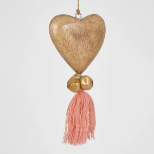 Kaygee Hanging Wooden Heart Pink by Florabelle Living, a Christmas for sale on Style Sourcebook