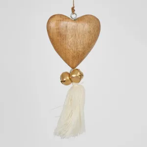 Kaygee Hanging Wooden Heart Ivory by Florabelle Living, a Christmas for sale on Style Sourcebook