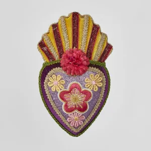 Funky Hanging Heart Ornament Purple by Florabelle Living, a Christmas for sale on Style Sourcebook
