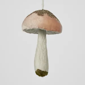 Little Hanging Mushroom Ornament Pink by Florabelle Living, a Christmas for sale on Style Sourcebook