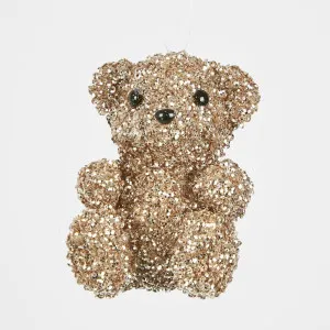 Glamm Hanging Teddy Gold by Florabelle Living, a Christmas for sale on Style Sourcebook