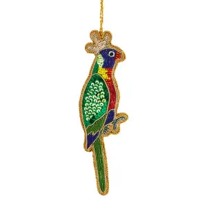 Queen Lorikeet Sequin Tree Decoration by Florabelle Living, a Christmas for sale on Style Sourcebook