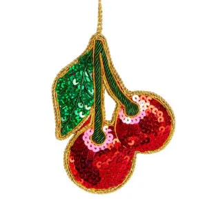 Cherrylicious Sequin Tree Decoration by Florabelle Living, a Christmas for sale on Style Sourcebook