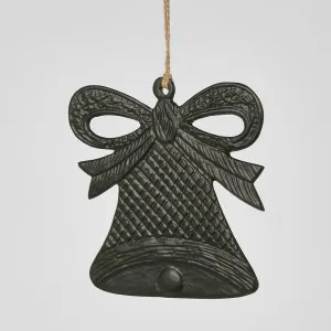 Hanging Bell Ornament Black Lge by Florabelle Living, a Christmas for sale on Style Sourcebook