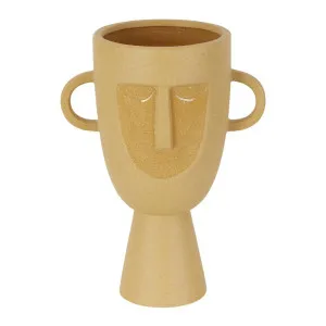 Coltrane Stoneware Face Vase Sand by Florabelle Living, a Vases & Jars for sale on Style Sourcebook