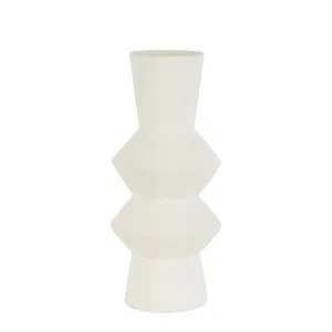 Ellington Stoneware Vase White Large by Florabelle Living, a Vases & Jars for sale on Style Sourcebook