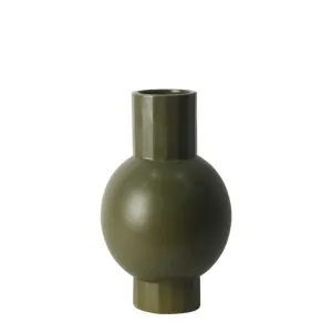 Ishka Ceramic Vase Olive Green by Florabelle Living, a Vases & Jars for sale on Style Sourcebook
