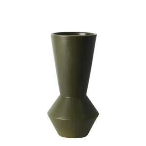 Isola Ceramic Vase Olive Green by Florabelle Living, a Vases & Jars for sale on Style Sourcebook