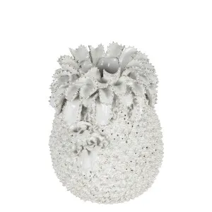 Pineapple Ceramic Vase Medium White by Florabelle Living, a Vases & Jars for sale on Style Sourcebook