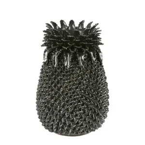 Pineapple Vase Black by Florabelle Living, a Vases & Jars for sale on Style Sourcebook