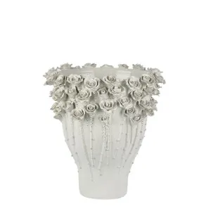Rose Vase Medium White H:40Cm by Florabelle Living, a Vases & Jars for sale on Style Sourcebook