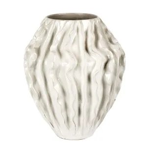 Marine Wave Vase 35Cm by Florabelle Living, a Vases & Jars for sale on Style Sourcebook