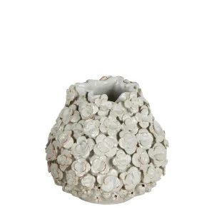 Amele Ceramic Flower Vase White by Florabelle Living, a Vases & Jars for sale on Style Sourcebook