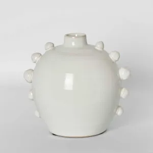 Frida Terracotta White Vase Small by Florabelle Living, a Vases & Jars for sale on Style Sourcebook