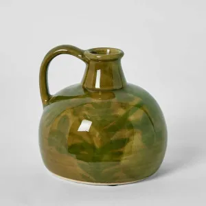 Mae Terracotta Green Bottle by Florabelle Living, a Vases & Jars for sale on Style Sourcebook