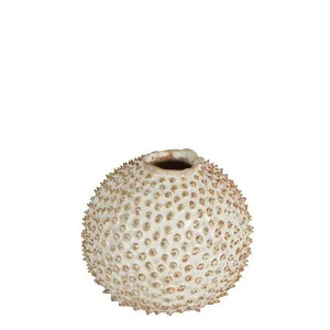 Spiked Egg Ceramic Vase Natural by Florabelle Living, a Vases & Jars for sale on Style Sourcebook