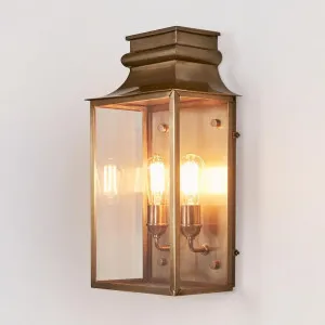 Westpoint Outdoor Wall Light Antique Brass by Florabelle Living, a Wall Lighting for sale on Style Sourcebook