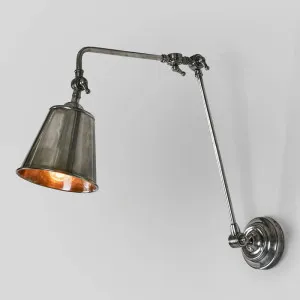 Cromwell Wall Light Antique Silver by Florabelle Living, a Wall Lighting for sale on Style Sourcebook
