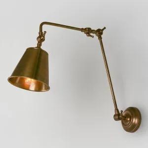 Cromwell Wall Light Brass by Florabelle Living, a Wall Lighting for sale on Style Sourcebook