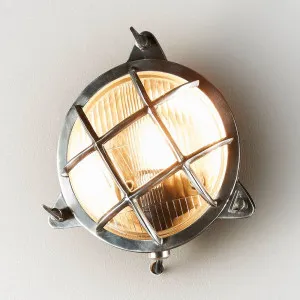 Palmerston Outdoor Wall Light Silver by Florabelle Living, a Wall Lighting for sale on Style Sourcebook