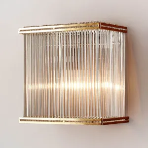 Verre Rectangular Wall Light Brass by Florabelle Living, a Wall Lighting for sale on Style Sourcebook