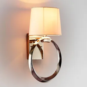 Saratoga Sconce Base Nickel by Florabelle Living, a Wall Lighting for sale on Style Sourcebook