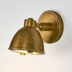 Panama Outdoor Wall Light Antique Brass by Florabelle Living, a Wall Lighting for sale on Style Sourcebook