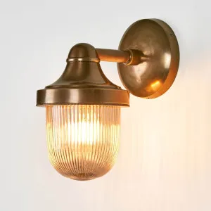 Jade Outdoor Wall Light Brass by Florabelle Living, a Wall Lighting for sale on Style Sourcebook