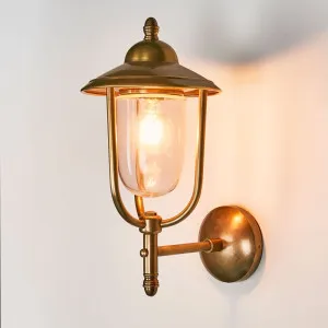 Pier Outdoor Wall Light Antique Brass by Florabelle Living, a Wall Lighting for sale on Style Sourcebook