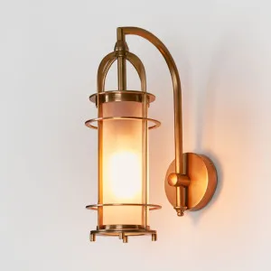 Bel Air Outdoor Wall Light Brass by Florabelle Living, a Wall Lighting for sale on Style Sourcebook