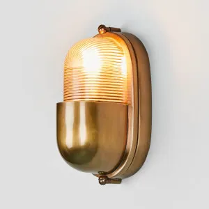 Anchor Outdoor Wall Light Brass by Florabelle Living, a Wall Lighting for sale on Style Sourcebook