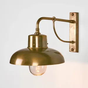 Bridgewater Outdoor Wall Light Brass by Florabelle Living, a Wall Lighting for sale on Style Sourcebook