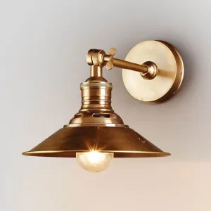 Bristol Wall Light Antique Brass by Florabelle Living, a Wall Lighting for sale on Style Sourcebook