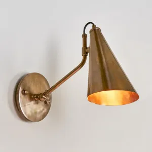 Cloudy Bay Wall Light Antique Brass by Florabelle Living, a Wall Lighting for sale on Style Sourcebook