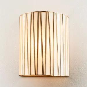 Destiny Half Round Wall Light Brass by Florabelle Living, a Wall Lighting for sale on Style Sourcebook