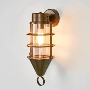 Eastwood Outdoor Wall Light Brass by Florabelle Living, a Wall Lighting for sale on Style Sourcebook