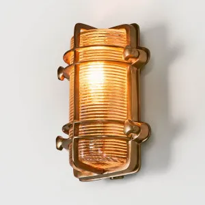 Harley Outdoor Wall Light Antique Brass by Florabelle Living, a Wall Lighting for sale on Style Sourcebook