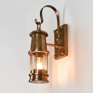 Liberty Outdoor Wall Light Antique Brass by Florabelle Living, a Wall Lighting for sale on Style Sourcebook
