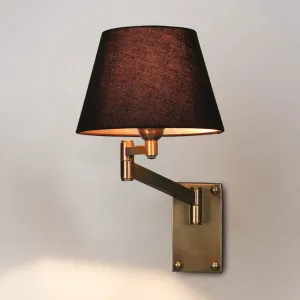 Oscar Wall Light Base Antique Brass by Florabelle Living, a Wall Lighting for sale on Style Sourcebook