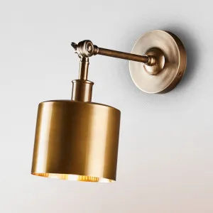 Portofino Wall Light Antique Brass by Florabelle Living, a Wall Lighting for sale on Style Sourcebook