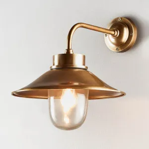 Sandhurst Outdoor Wall Light Antique Brass by Florabelle Living, a Wall Lighting for sale on Style Sourcebook