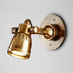 Seattle Short Arm Wall Light Brass by Florabelle Living, a Wall Lighting for sale on Style Sourcebook