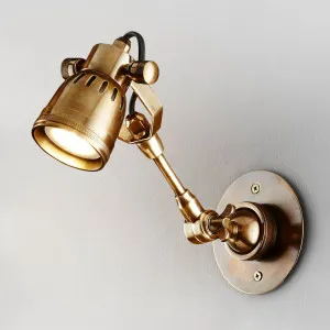 Seattle Long Arm Wall Light Brass by Florabelle Living, a Wall Lighting for sale on Style Sourcebook