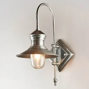 St James Outdoor Wall Light Antique Silver by Florabelle Living, a Wall Lighting for sale on Style Sourcebook