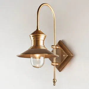 St James Outdoor Wall Light Antique Brass by Florabelle Living, a Wall Lighting for sale on Style Sourcebook