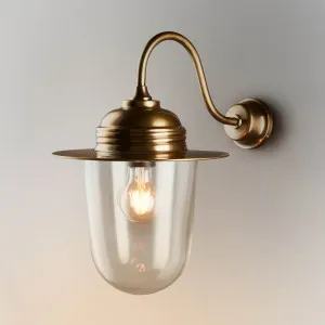 Stanmore Outdoor Wall Light Antique Brass by Florabelle Living, a Wall Lighting for sale on Style Sourcebook