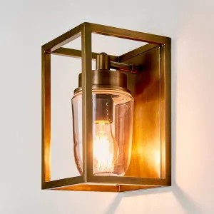 Wellington Outdoor Wall Light Brass by Florabelle Living, a Wall Lighting for sale on Style Sourcebook
