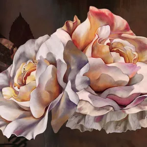 Roses In Oil Wallpaper by Florabelle Living, a Wallpaper for sale on Style Sourcebook