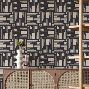 Woodcut Wallpaper by Florabelle Living, a Wallpaper for sale on Style Sourcebook