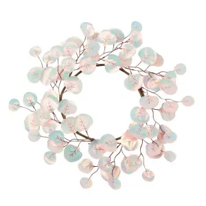 Voltan Metallic Eucalyptus Wreath Pink by Florabelle Living, a Christmas for sale on Style Sourcebook
